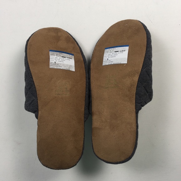 Gap Men’s Dark Grey Quilted Slippers 9 8 A23 - Picture 5 of 5
